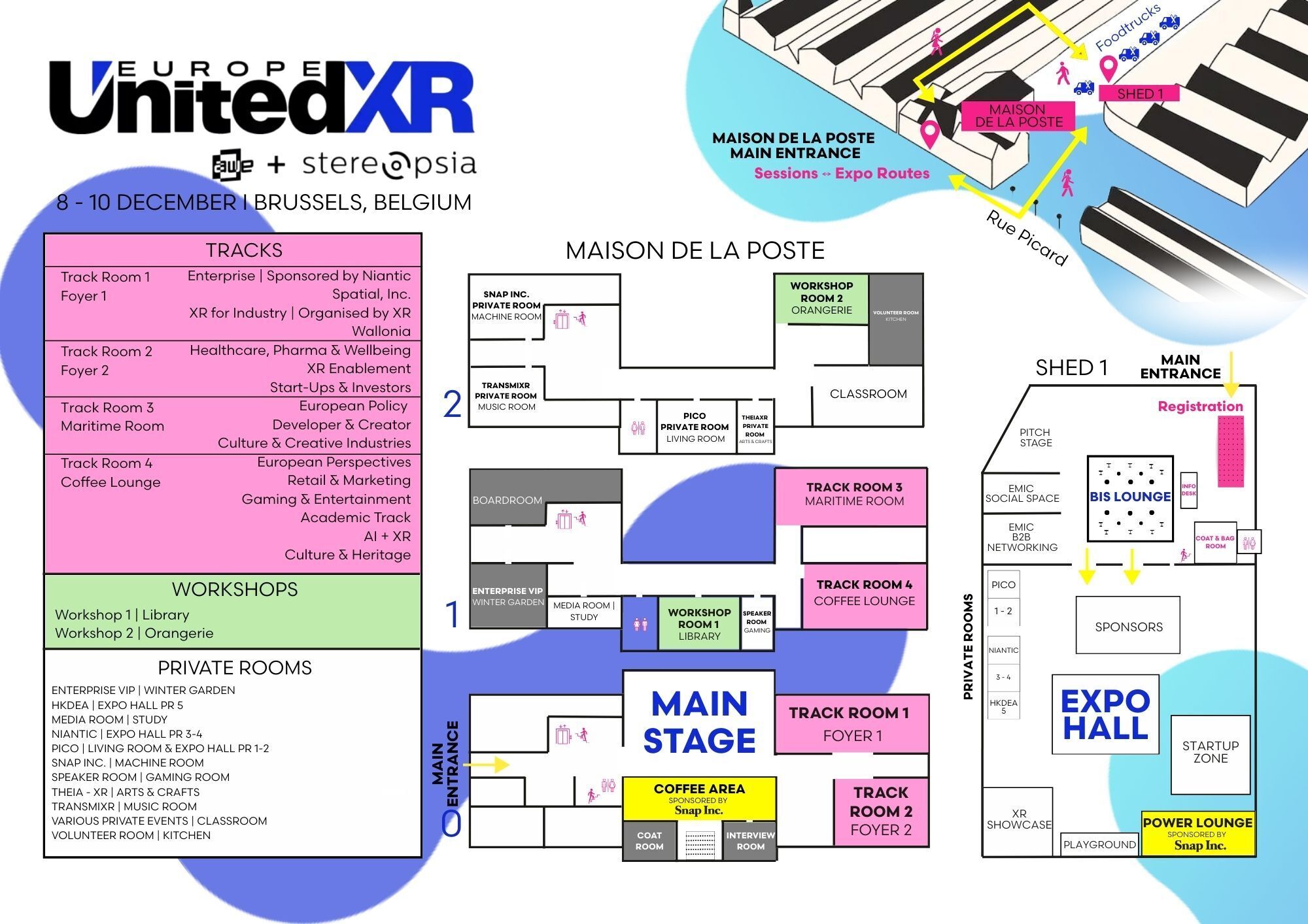 UnitedXR Europe 2025 Venue Map